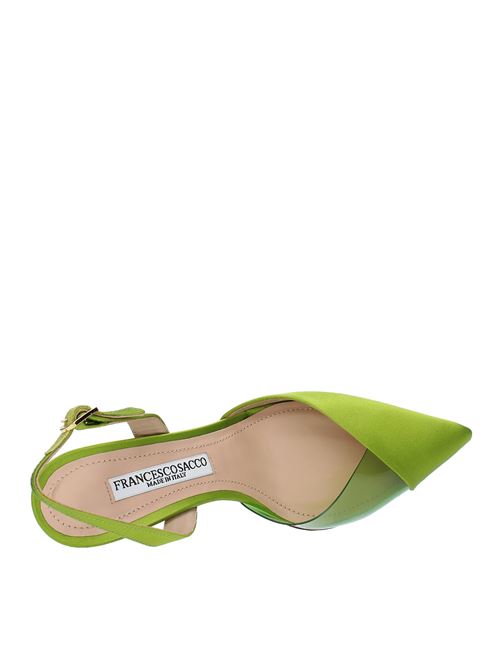 Décolleté Slingback modello 6783 in raso FRANCESCO SACCO | 6783VERDE